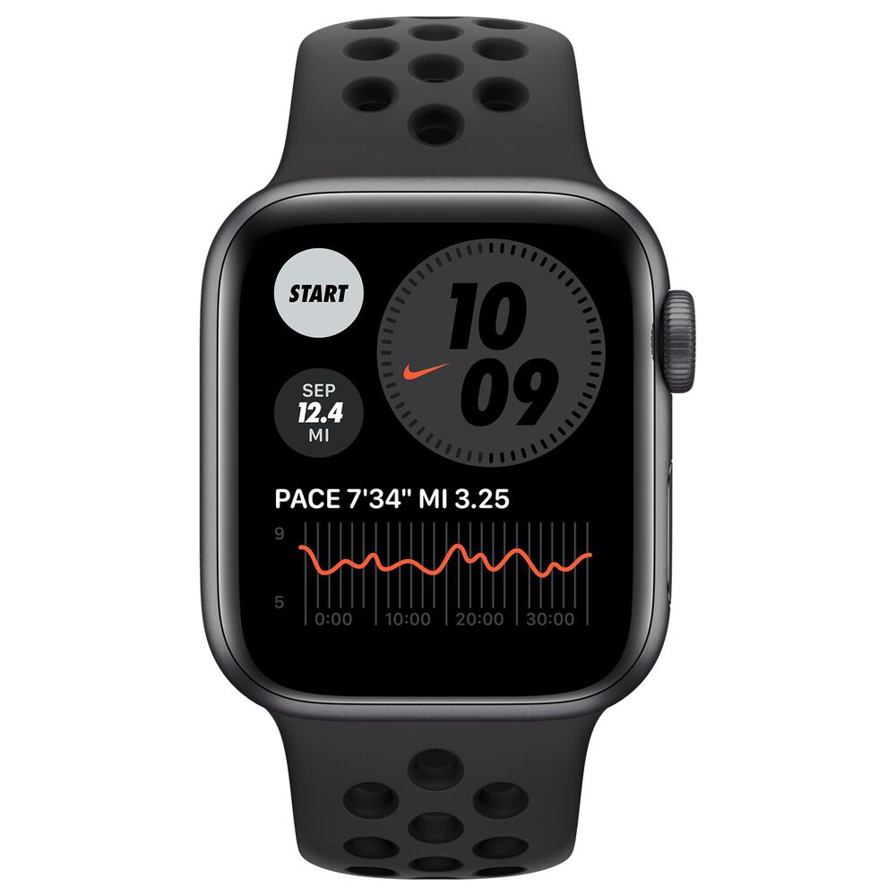 Apple Watch Nike SE GPS 40mm Anthracite and Black Nike Sport Band in Space Gray with 2-year AppleCare+, , large