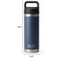 YETI Rambler 18 Oz Bottle with Chug Cap in Black Stone, , large