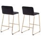 Lumisource Casper Counter Stool in Black/Gold (Set of 2), , large