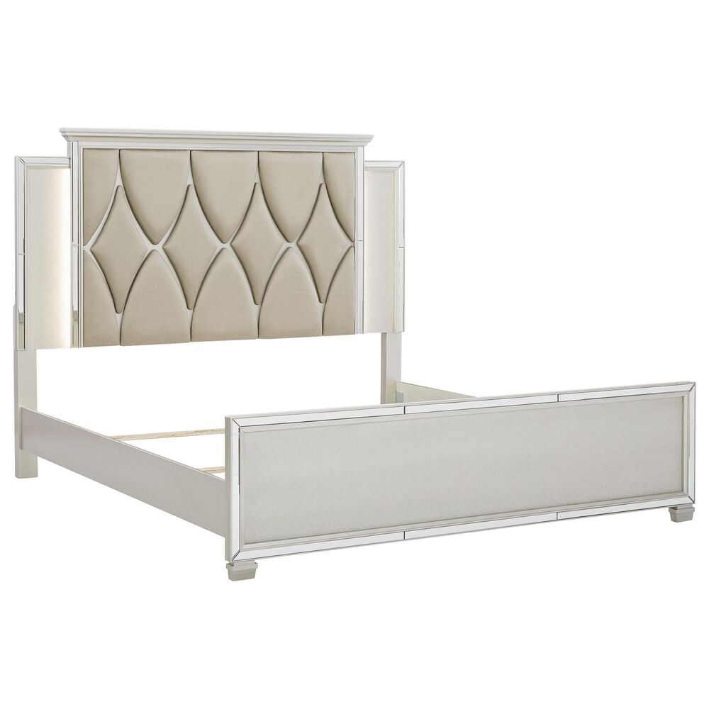 Signature Design by Ashley Lindenfield King Panel Bed in Champagne, , large