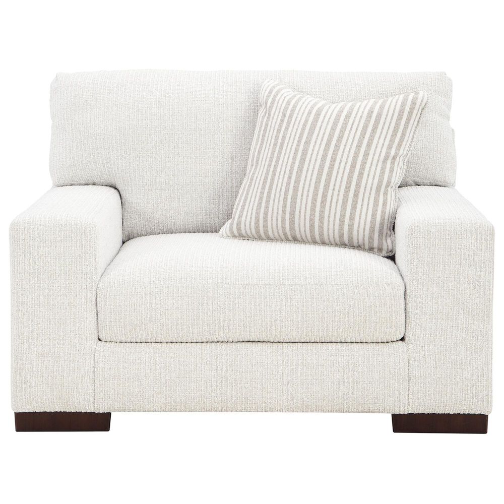 Ashley Hartside Chair and a Half with Ottoman in Frosted, , large