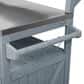 HOMLUX 53" Outdoor Kitchen Island in Grey Blue and Stainless Steel, , large