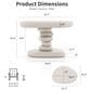 Furniture of America Rene Glossy End Table in Cream, , large