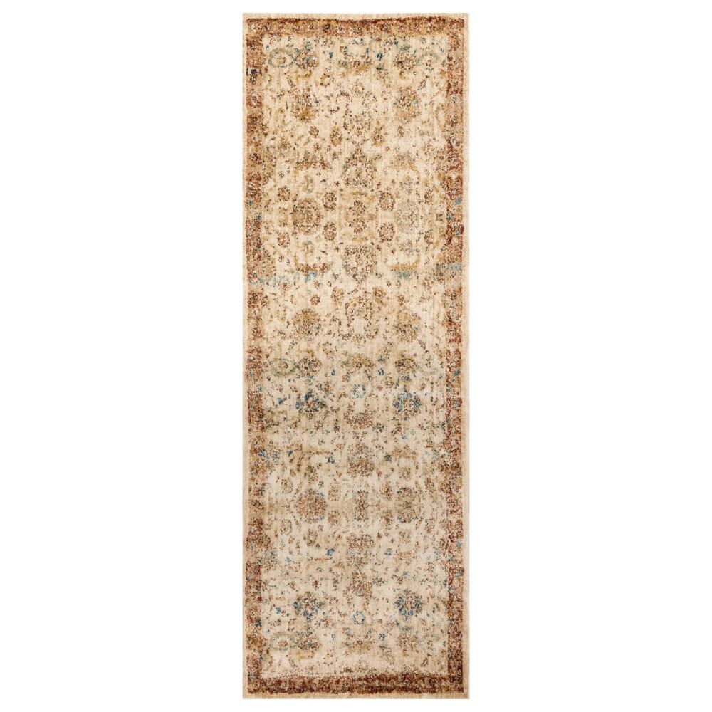 Loloi Anastasia AF-04 2"7" x 10" Antique Ivory and Rust Runner, , large
