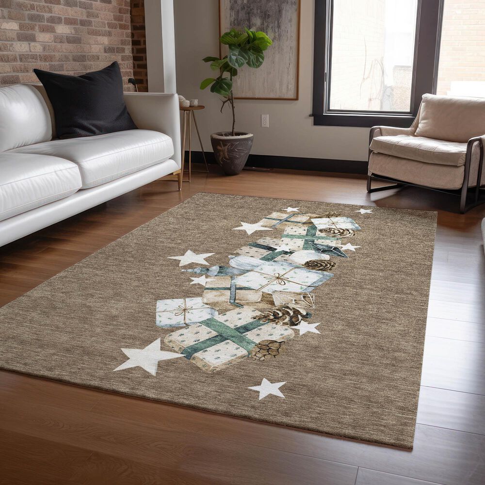 Dalyn Rug Company Wonderland WN33 5&#39; x 7&#39;6&quot; Brown Indoor/Outdoor Area Rug, , large