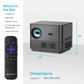 Element Roku 1080P FHD Home Theater Smart Projector in Gray, , large