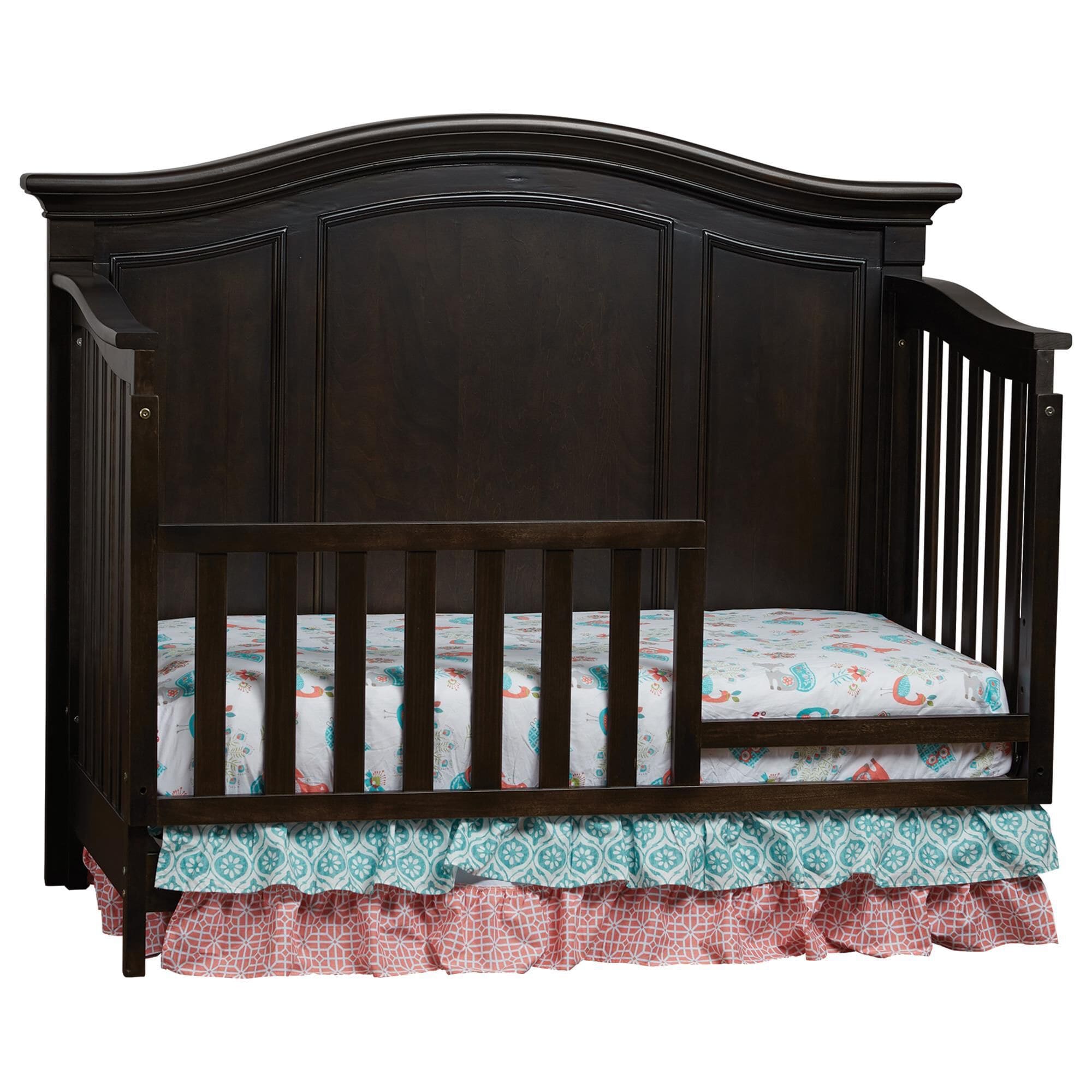Baby Cache Glendale 4 In 1 Lifetime Convertible Crib in Charcoal