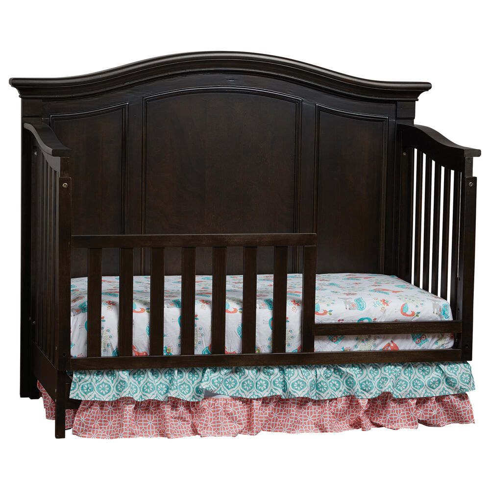 Baby Cache Glendale 4-In-1 Lifetime Convertible Crib in Charcoal Brown, , large