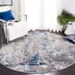 Safavieh Aston ASN718 3" Round Grey and Navy Area Rug, , large
