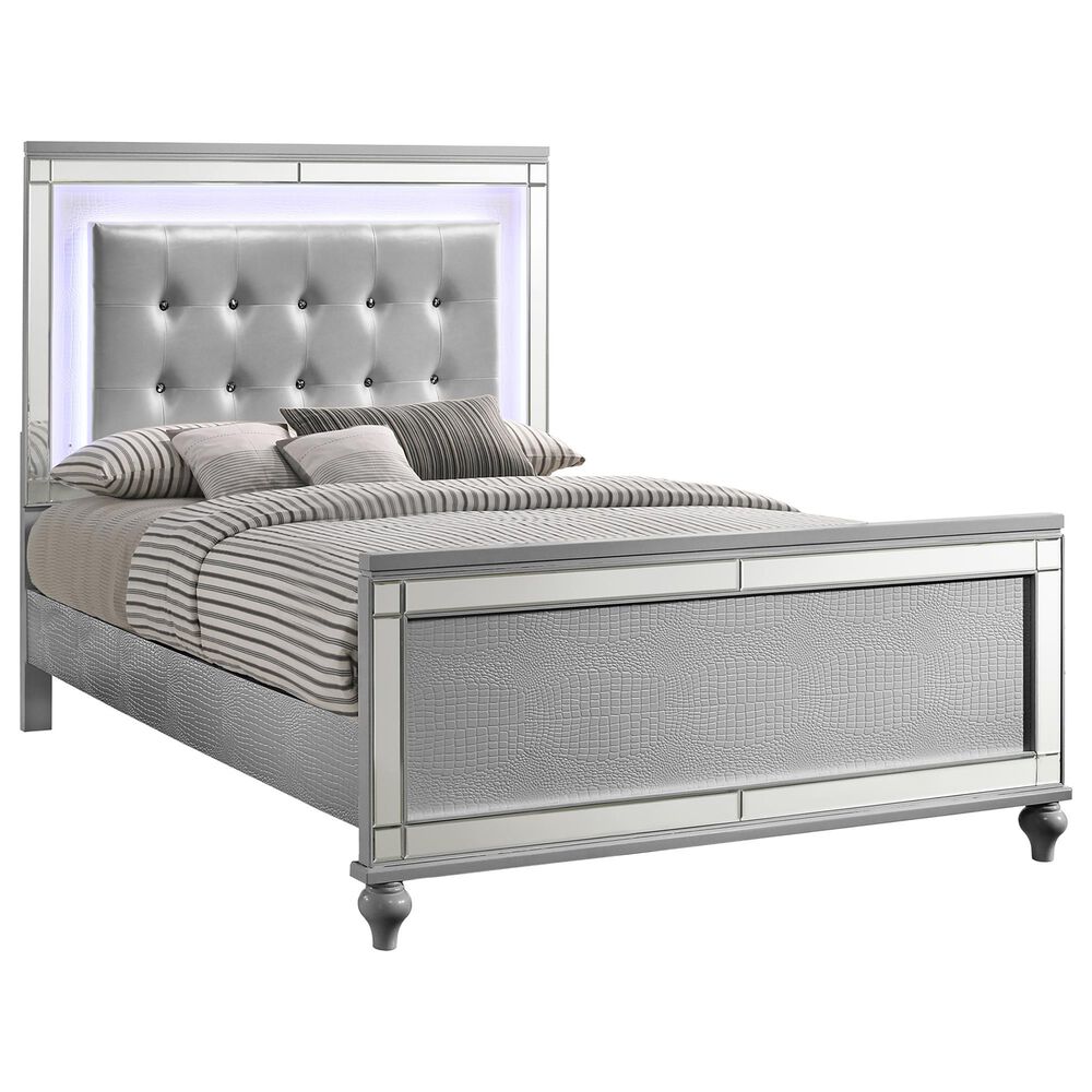 New Heritage Design Valentino Queen Bed in Silver, , large