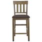 Ashley Urbinforte 25.75" Faux Leather Barstool in Light Brown, , large