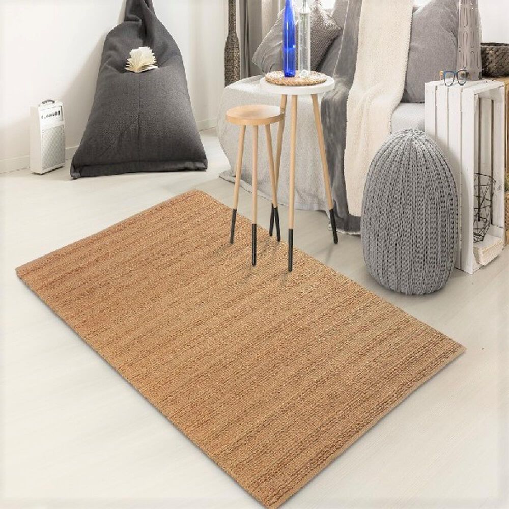 L&amp;R Resources Natural Fiber 03389 Natural 7'9" x 9'9" Area Rug, , large