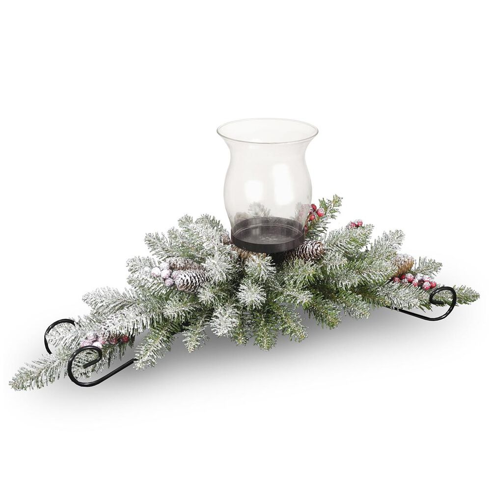 National Tree 30" Dunhill Fir Centerpiece and Candle Holder, , large