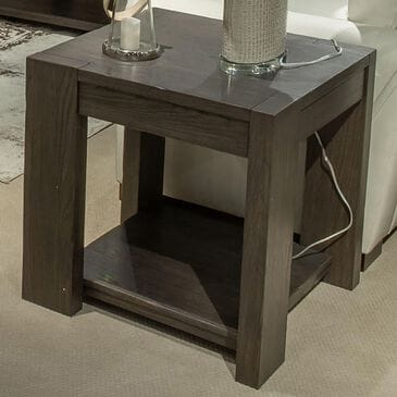Belle Furnishings Lennox Hill Square End Table in Bark, , large