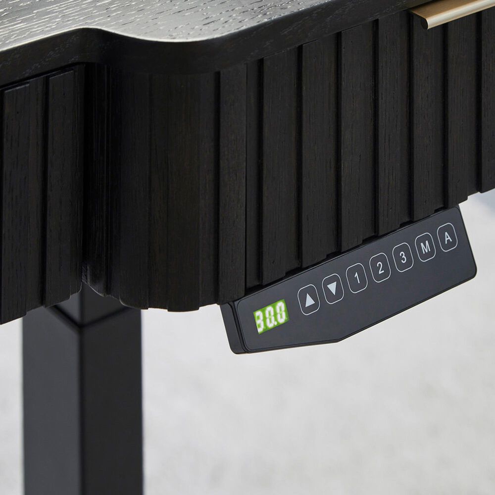 Riva Ridge Rylan 60" Lift Desk Top in Dark Roast, , large