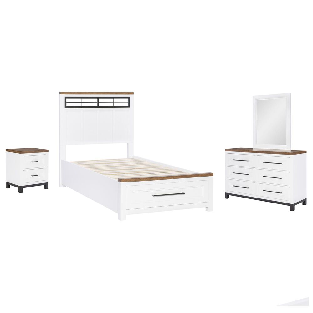 Legacy Classic Dutton 4-Piece Twin Storage Bedroom Set in Natural White, Toasted Coconut and Aged Black, , large