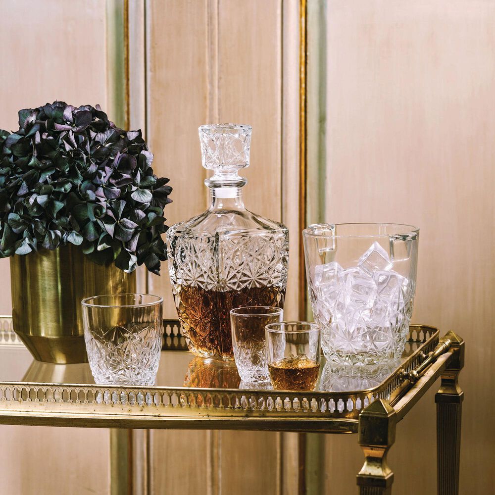 Bormioli Dedalo 7-Piece Whiskey Decanter and Glasses Set in Clear, , large