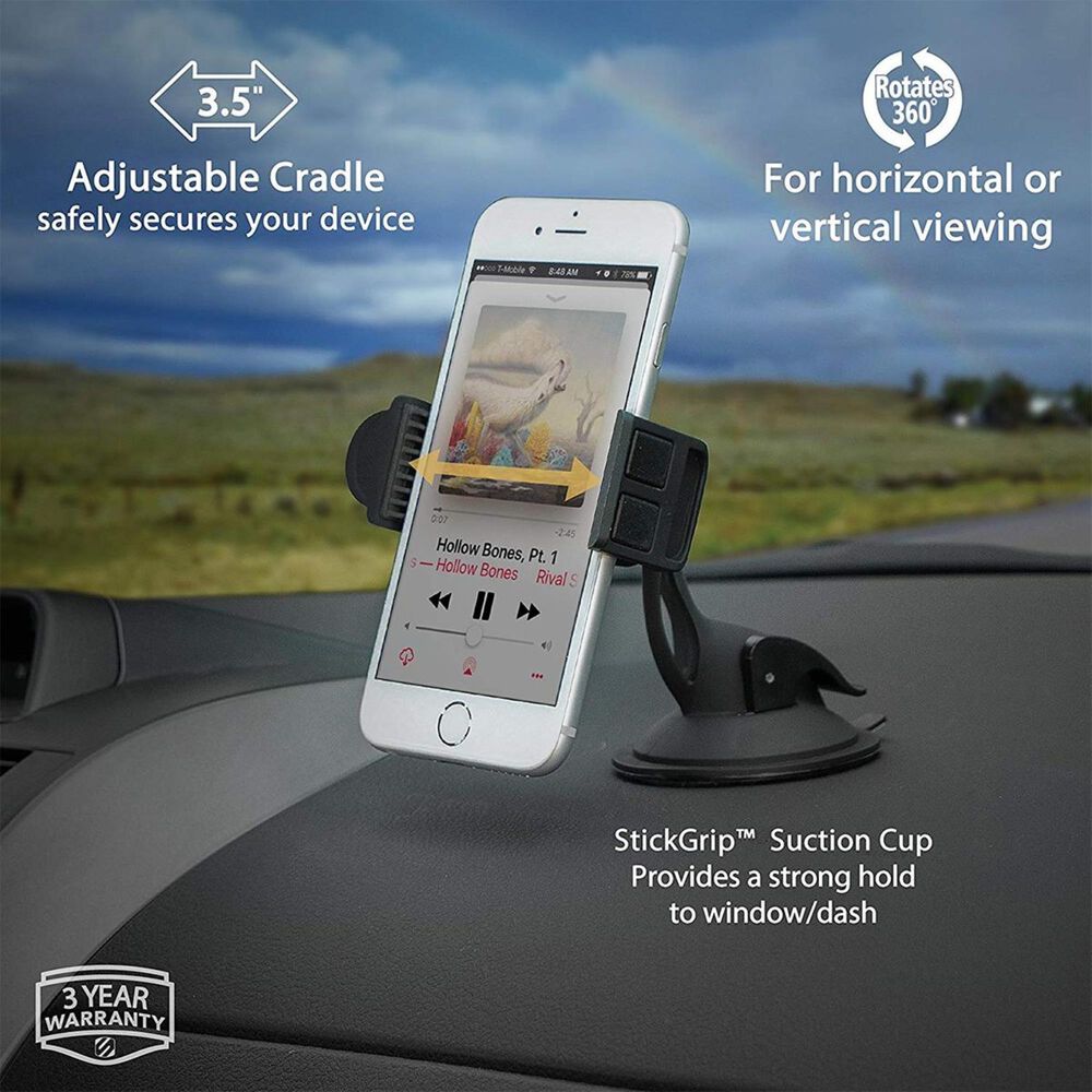 Scosche Universal Window and Dash Mount for Smartphones in Black, , large