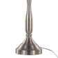 Grandview Gallery Sawyer 25" Table Lamp with Light Grey Linen Shade in Brushed Nickel, , large