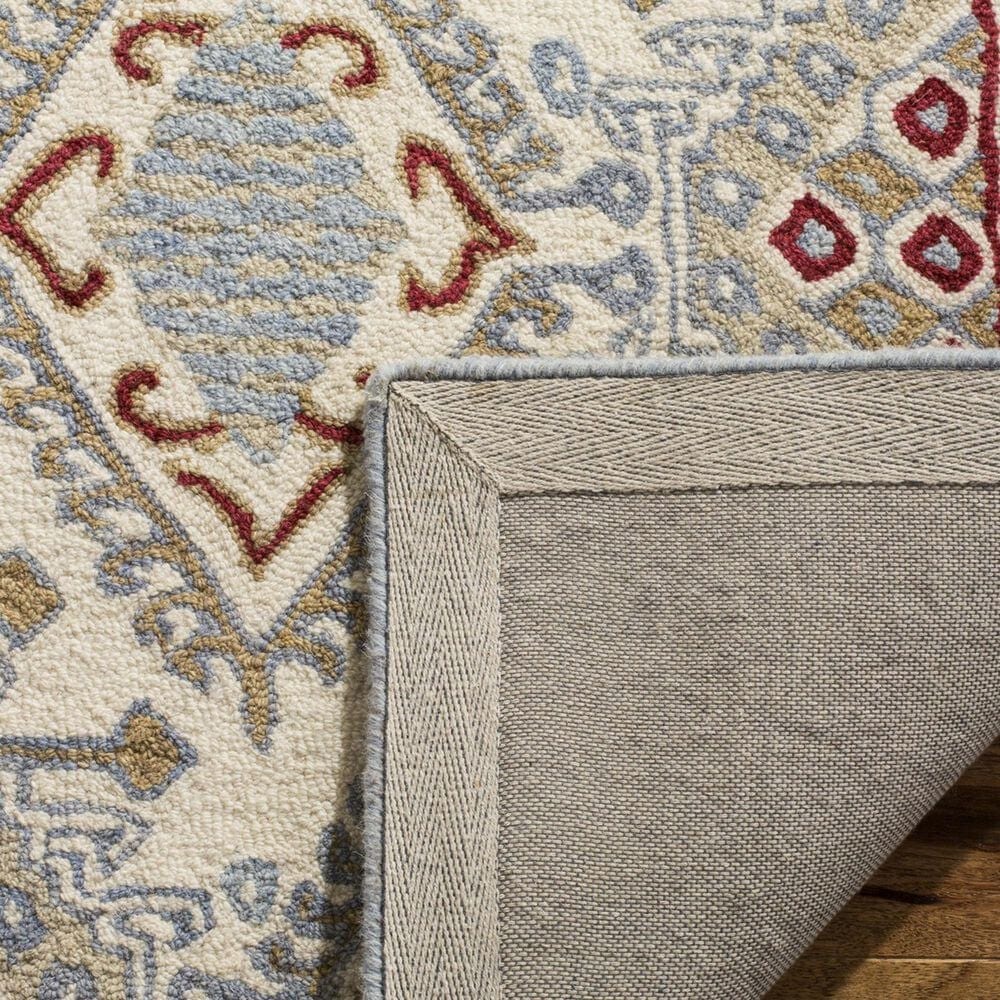 Safavieh Micro-Loop 2&#39;3&quot; x 7&#39; Ivory and Red Runner, , large