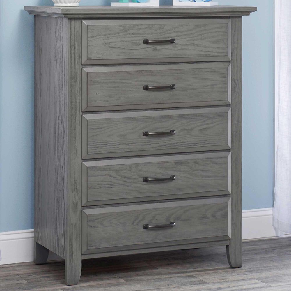 Oxford Baby Chandler 5-Drawer Chest in Graphite Gray, , large