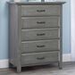 Oxford Baby Chandler 5-Drawer Chest in Graphite Gray, , large