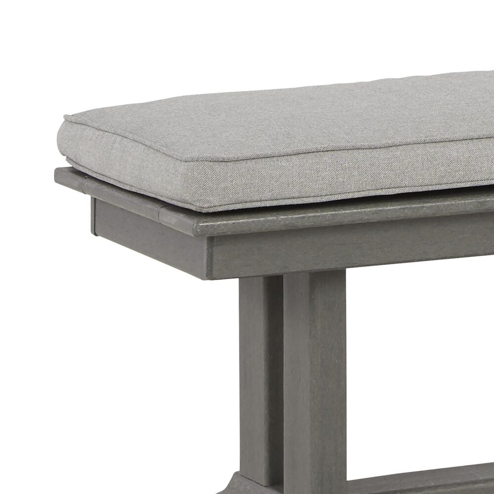 Ashley Visola Patio Bench in Gray, , large