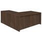 Regency Global Sourcing Legacy 71" L-Shaped Desk with Double Full Pedestal Drawer Unit in Neo Walnut, , large