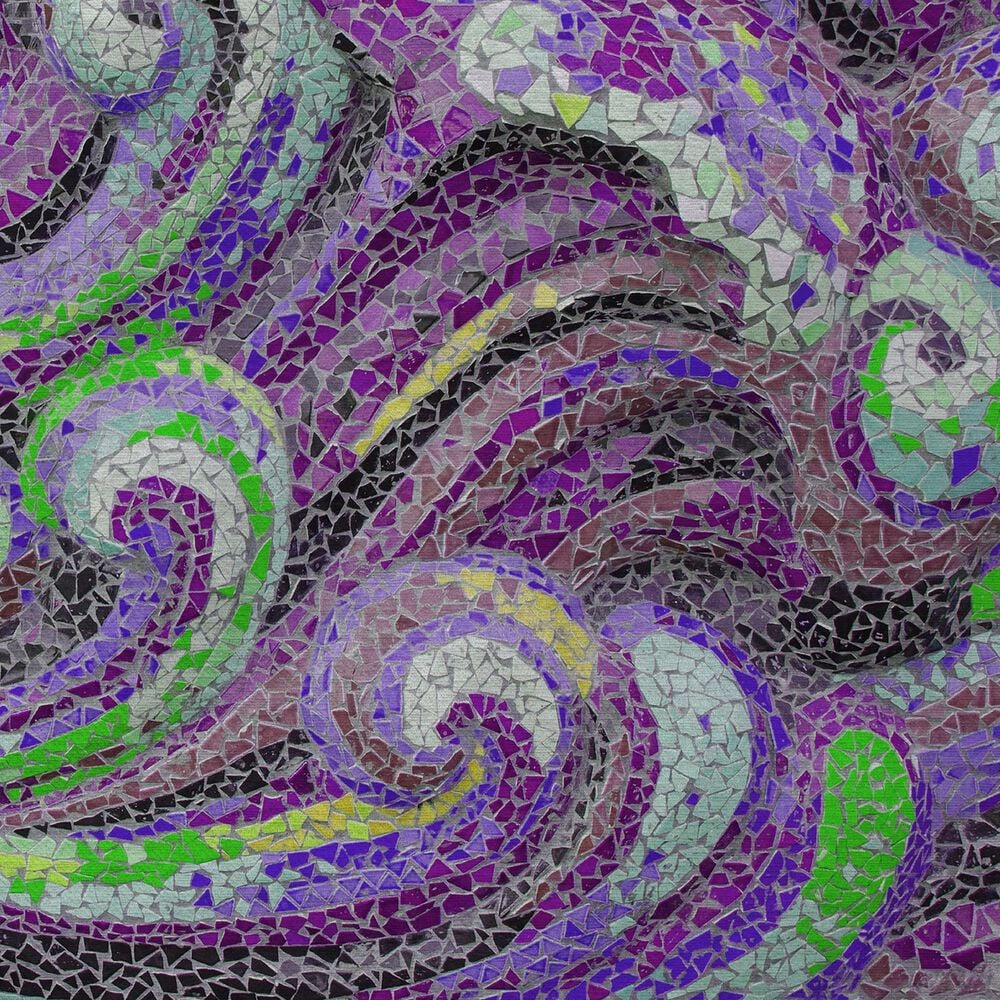 Dalyn Rug Company Seabreeze Abstract 5&#39; x 7&#39;6&quot; Violet Area Rug, , large