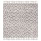 Safavieh Natura NAT314H 6" Square Charcoal Area Rug, , large