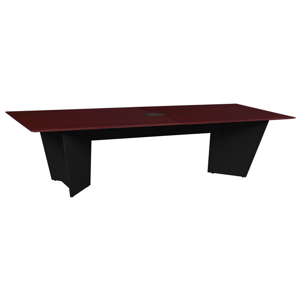 Regency Global Sourcing Array 120" Conference Table in Black and Mahogany, , large