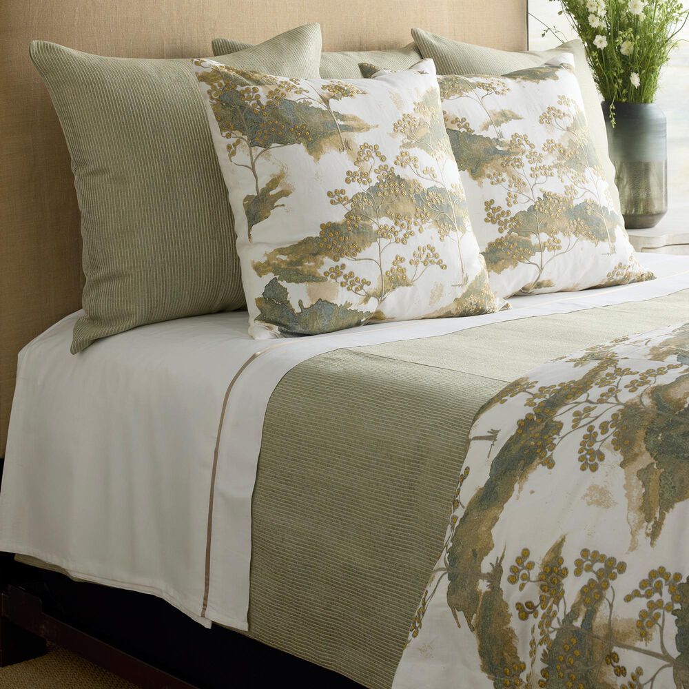 Ann Gish Avalon 24" x 24" Square Throw Pillow in Mist, , large