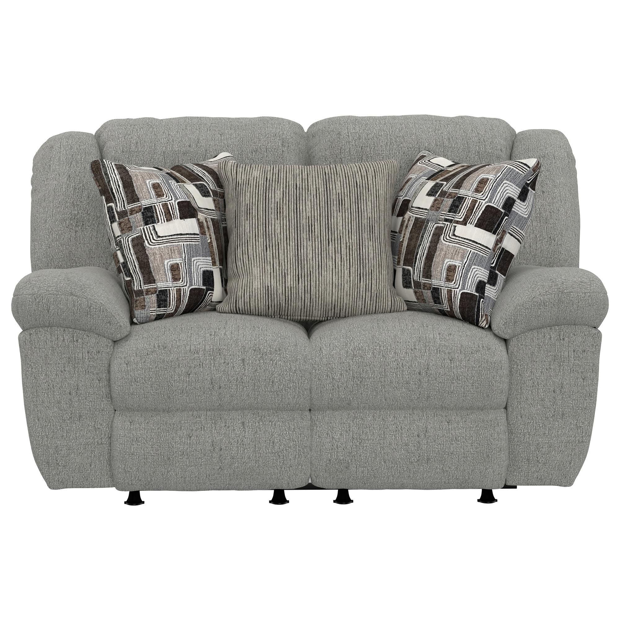 Catnapper Trifecta Manual Reclining Rocking Loveseat in Nature