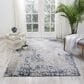 Nourison Silk Shadows 5"6" x 7"5" Silver and Grey Area Rug, , large