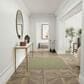 Nourison Courtyard Ivory and Green 5" Square Indoor/Outdoor Area Rug, , large