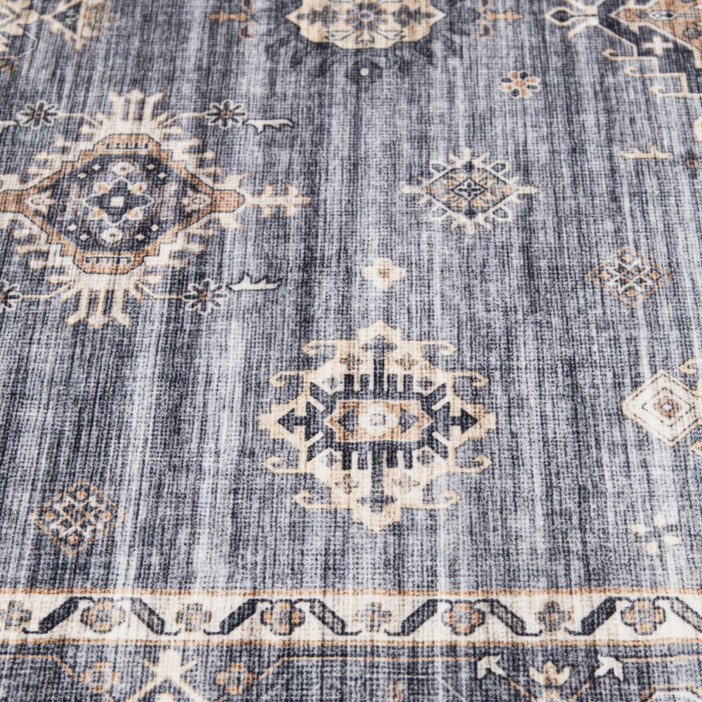 Central Oriental Rugease Raquel 5&#39; x 7&#39; Light Gray and Beige Area Rug, , large