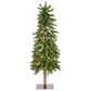 The Gerson Company 5" Alpine Pre-Lit Artificial Christmas Tree in Green, , large