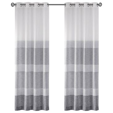 Hampton Park Hayden 95" x 50" Window Sheer in Gray, , large