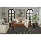 Nourison Twist Reversible 10" x 14" Black Indoor/Outdoor Area Rug, , large