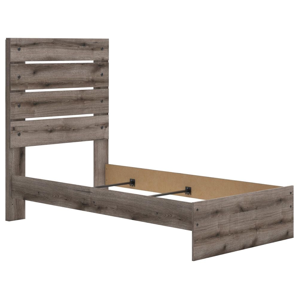 Ashley Graystorm Twin Panel Bed in Brown Gray, , large