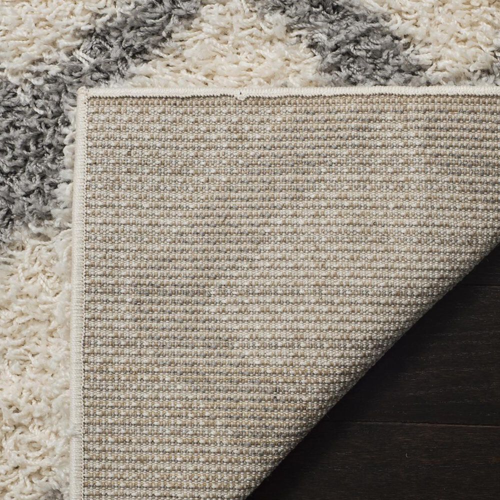 Safavieh Dallas Shag SGD258F-3 3&#39; x 5&#39; Ivory/Grey Area Rug, , large