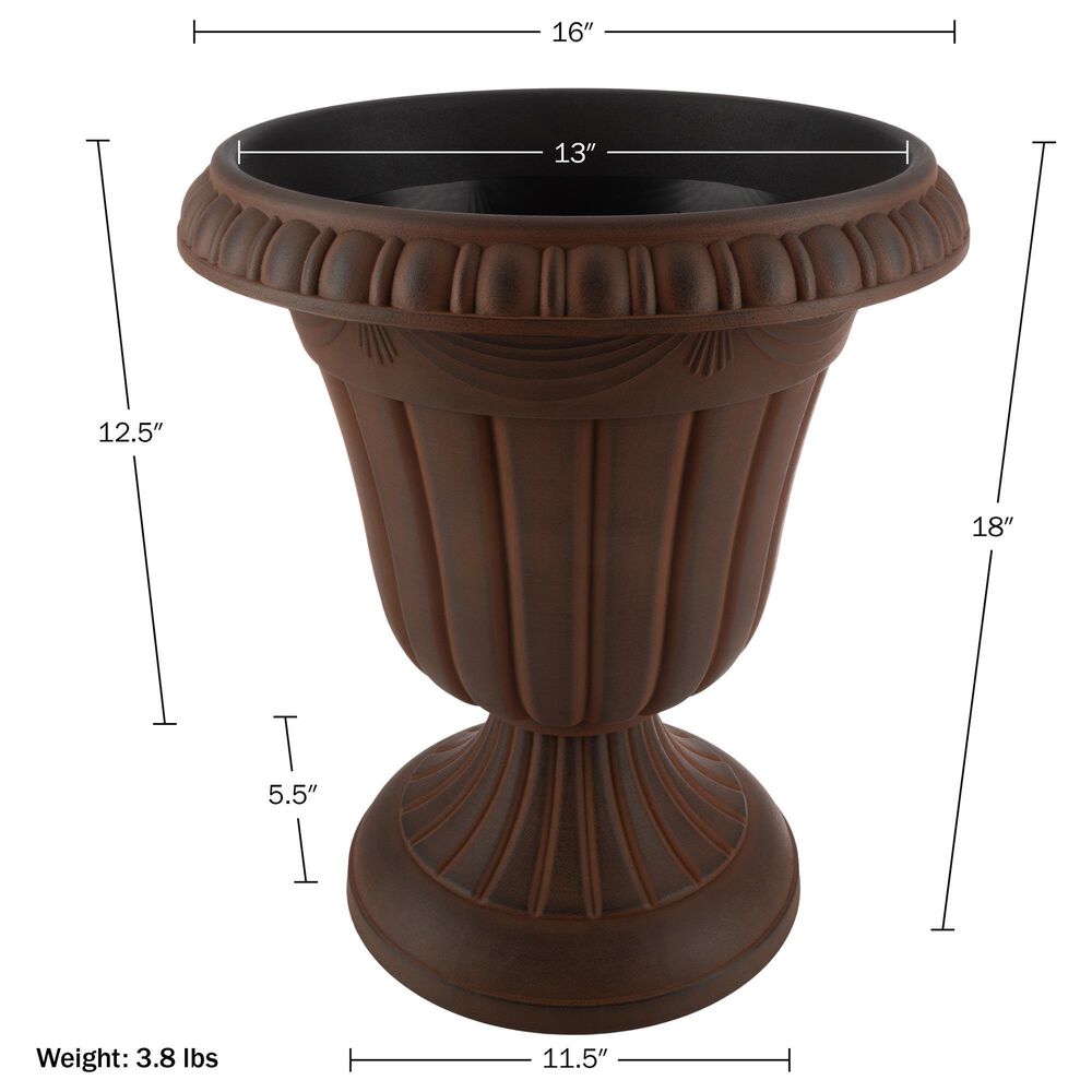 Timberlake Large Front Door Urn in Brown (Set of 2), , large