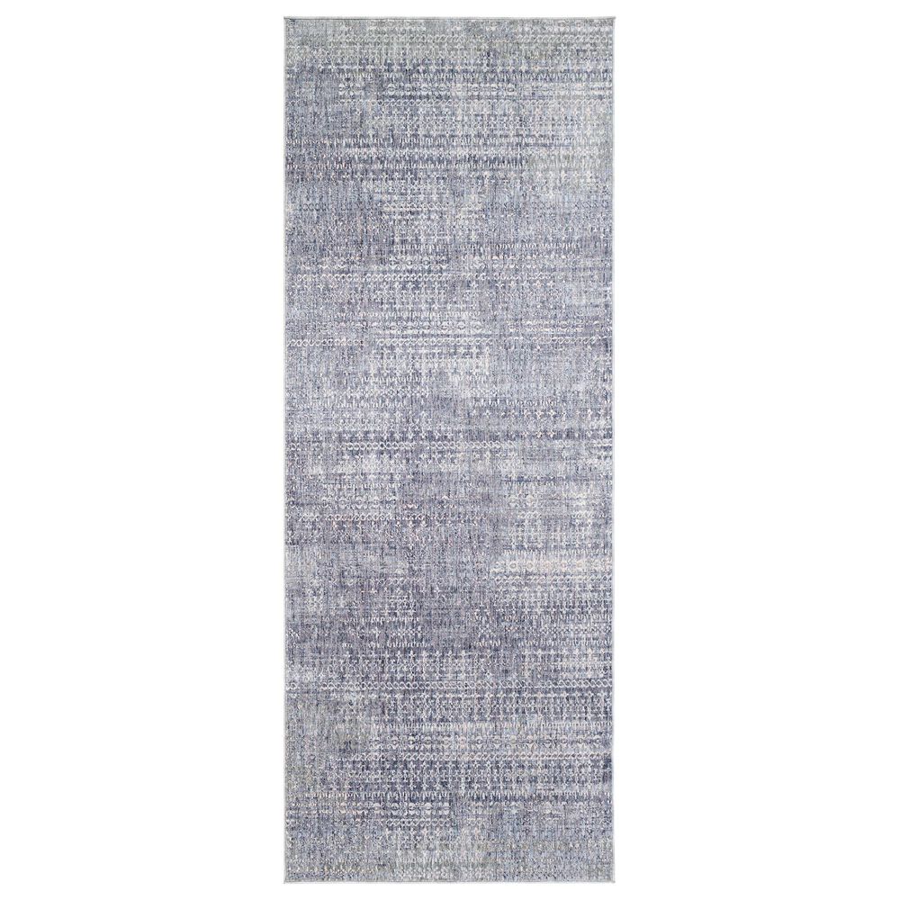 Surya Presidential PDT-2315 3"3" x 8" Blue, Gray and Ivory Area Rug, , large