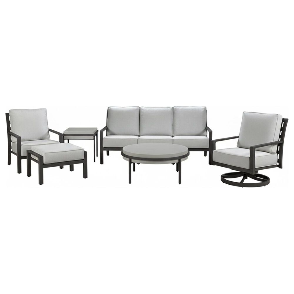 Slate and Company Casselberry 6-Piece Patio Conversation Set in Lifeguard Dove, , large