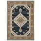Oriental Weavers Andorra 7"10" x 10"10" Blue and Orange Area Rug, , large