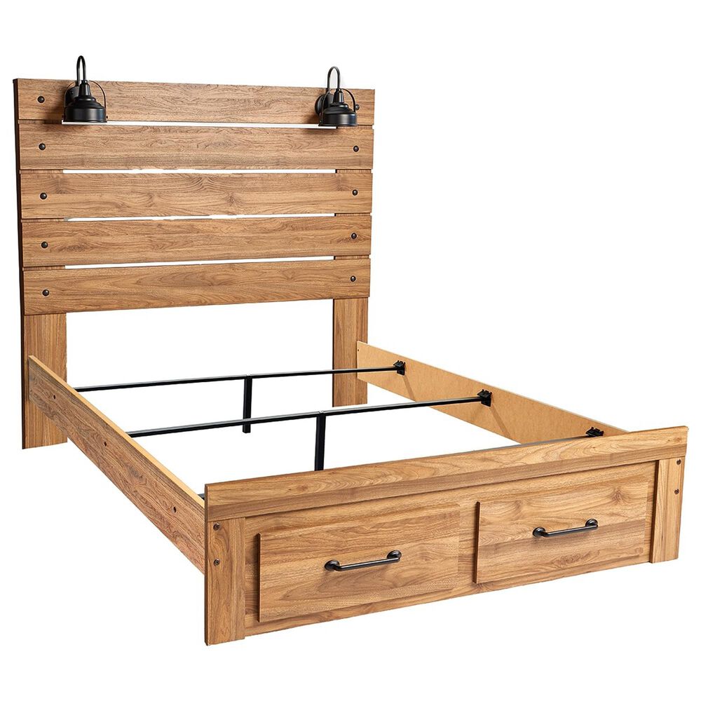 Ashley Pasklyn 3-Piece King Bedroom Set in Rich Honey Brown, , large