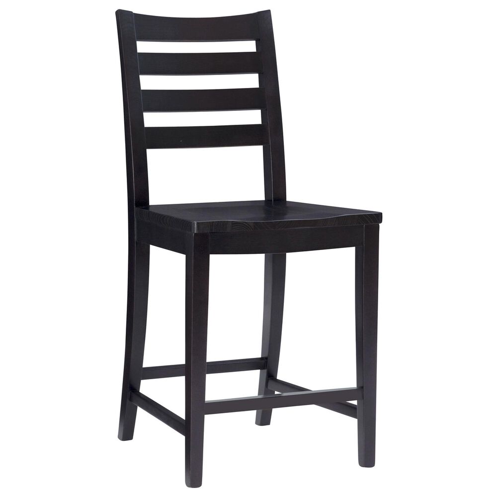 Linon Home Decor Flynn 22" Counter Stool in Black, , large