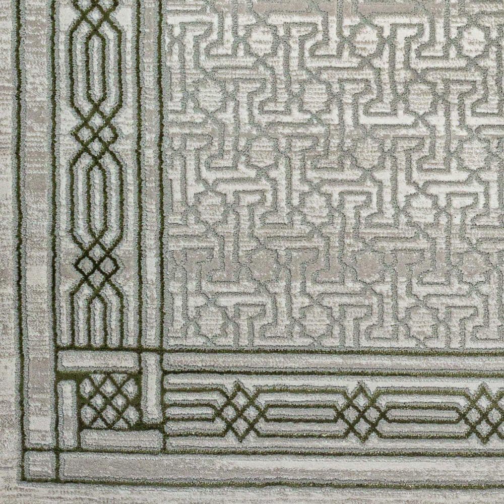 Radici USA Davide Southwestern 7&#39;10&quot; Round Green Area Rug, , large