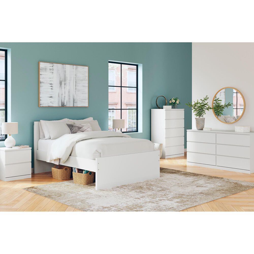 Ashley Onita Full Panel Platform Bed in White, , large