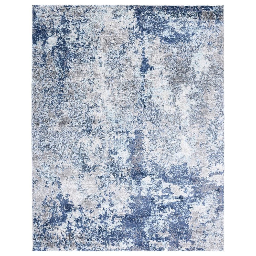 Safavieh Aston 9" x 12" Navy and Grey Area Rug, , large